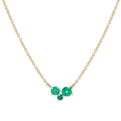 Tomfoolery Scatter Trio Emerald Cluster Pendant Best