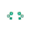 Tomfoolery Scatter Trio Emerald Studs Clearance