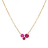 Tomfoolery Scatter Trio Ruby Cluster Pendant Fashion