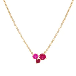Tomfoolery Scatter Trio Ruby Cluster Pendant Fashion