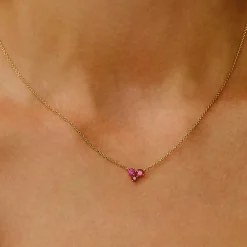 Tomfoolery Scatter Trio Ruby Cluster Pendant Fashion