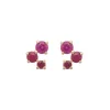 Tomfoolery Scatter Trio Ruby Studs Discount