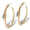 Tomfoolery Serpent Crystal Hoop Earrings Outlet