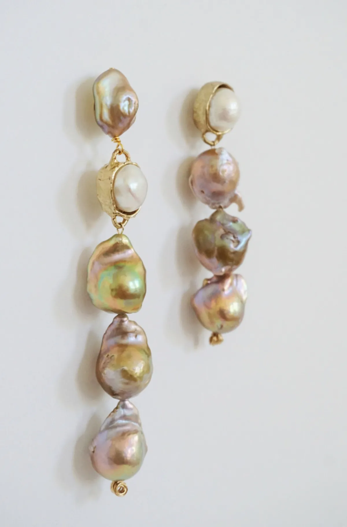 Tomfoolery She is Radiant Blush Pearl Earrings Discount