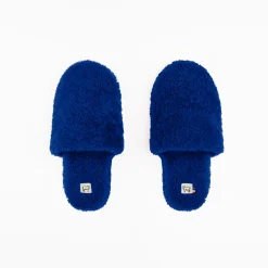 Tomfoolery Sheepskin Blue Hotel Slippers(Out of Stock) Discount