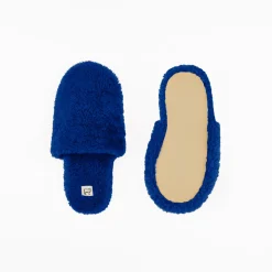 Tomfoolery Sheepskin Blue Hotel Slippers(Out of Stock) Discount