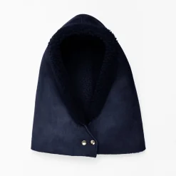 Tomfoolery Sheepskin Dark Blue Hood Hot