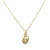 Tomfoolery Shield Necklace with White Diamonds Discount