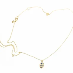 Tomfoolery Shield Necklace with White Diamonds Discount