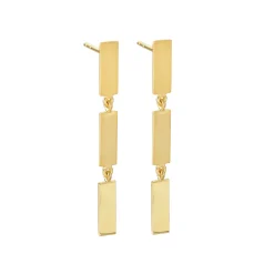 Tomfoolery Short Linear Bar Drop Earrings Clearance