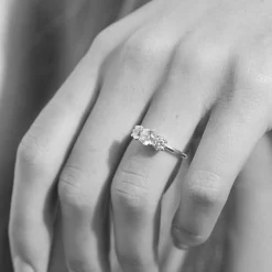 Tomfoolery Signature Green Sapphire 3 Stone Ring Outlet