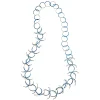 Tomfoolery Silver & Blue Twist Necklace Fashion