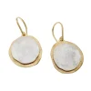 Tomfoolery Silver & Gold Double Circle Drop Earrings Best