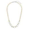 Tomfoolery Silver & Gold Geometric Game Necklace Online
