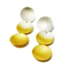 Tomfoolery Silver & Gold Plated Electra Three Drop Stud Earrings Online
