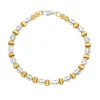 Tomfoolery Silver & Gold Round Disk Bracelet Best