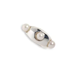 Tomfoolery Silver & Pearl Grosso Ear Cuff Discount