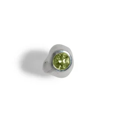 Tomfoolery Silver & Peridot Kira Stud New