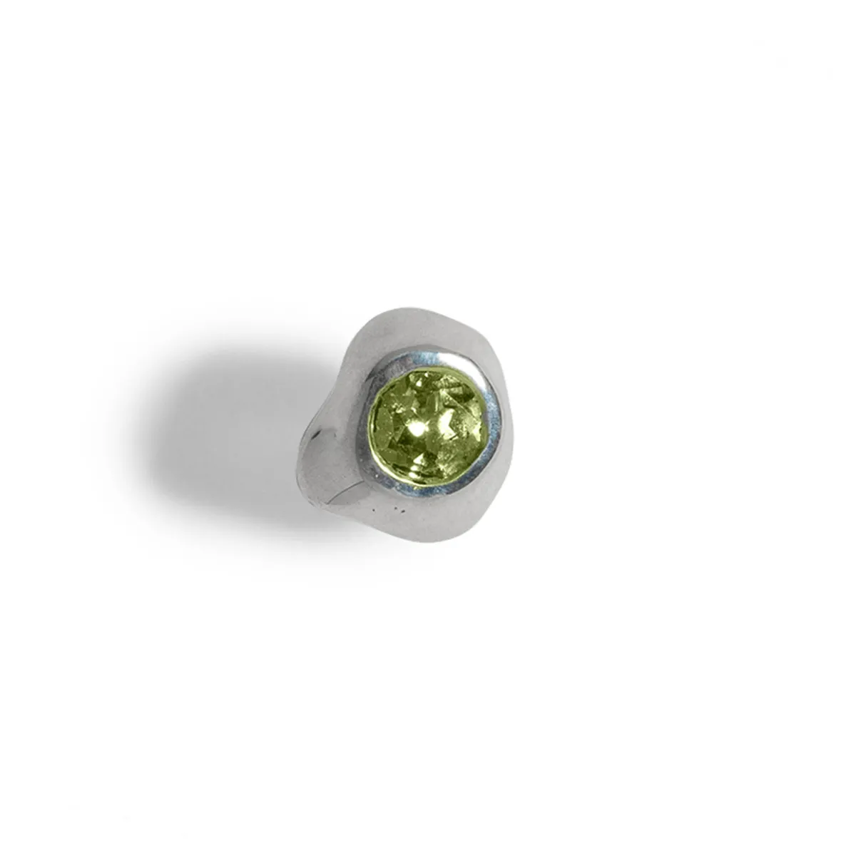 Tomfoolery Silver & Peridot Kira Stud New