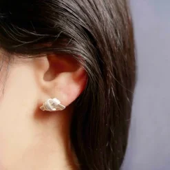 Tomfoolery Silver Absolu ‘Small Knots’ Ear Studs Discount