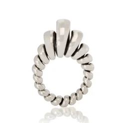 Tomfoolery Silver Acrobat Egg Ring Online
