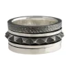 Tomfoolery Silver and Oxidised Silver Spinke Spinning Ring Outlet