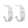 Tomfoolery Silver Baguette Gemstone Hoop Earrings Fashion
