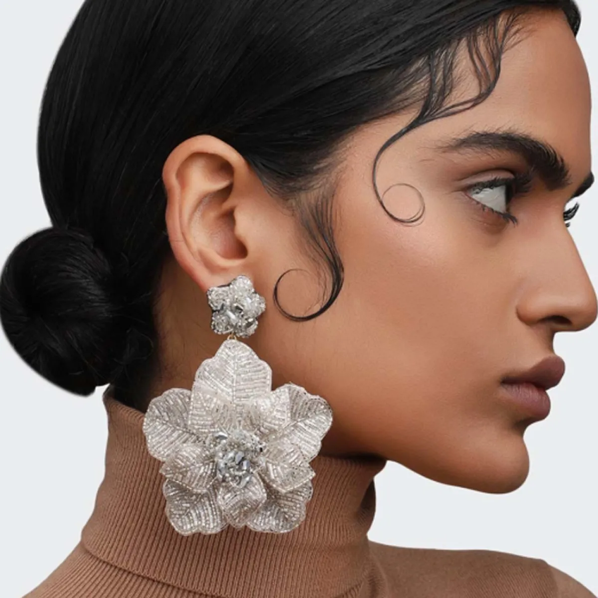 Tomfoolery Silver Beaded Primrose Earrings Discount