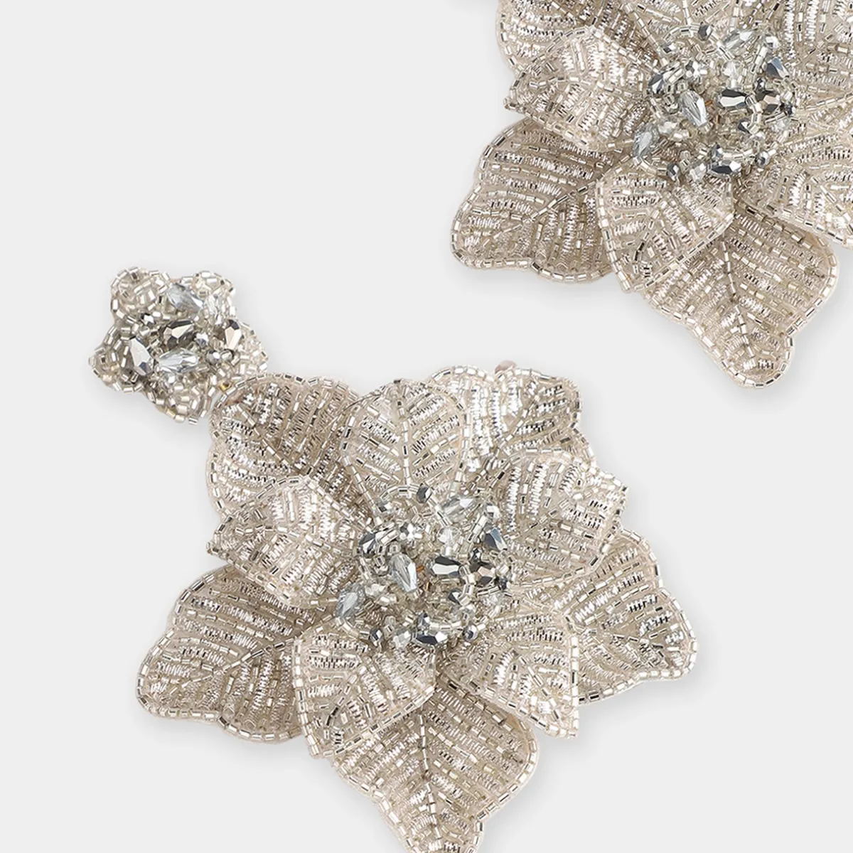Tomfoolery Silver Beaded Primrose Earrings Discount
