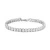 Tomfoolery Silver Classic Oval Tennis Bracelet Discount