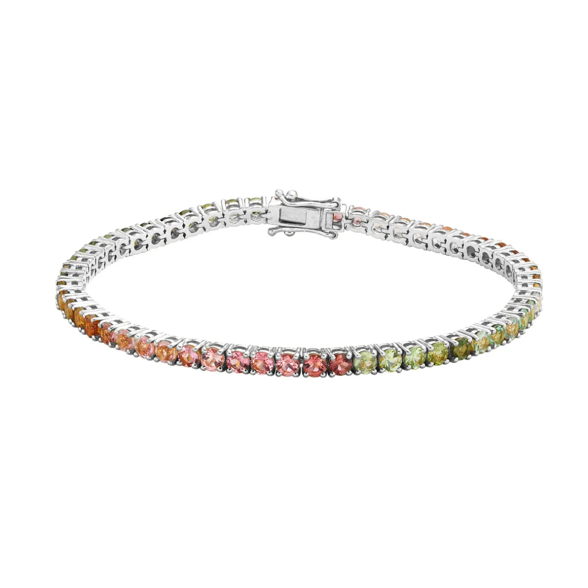 Tomfoolery Silver Classic Tourmaline Tennis Bracelet Online