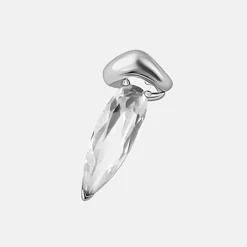 Tomfoolery Silver Clear Crystal Sharp Alien Ear Cuff Hot