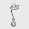 Tomfoolery Silver Clear Drip Ear Cuff Fashion