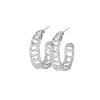 Tomfoolery Silver Coral Hoops Sale