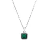 Tomfoolery Silver Emerald Pendant Online