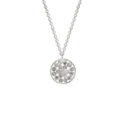 Tomfoolery Silver Enclosed Circle Cluster Pendant Necklace Best