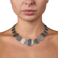 Tomfoolery Silver Escalator Necklace Outlet
