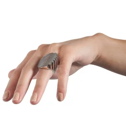 Tomfoolery Silver Escalator Ring Clearance