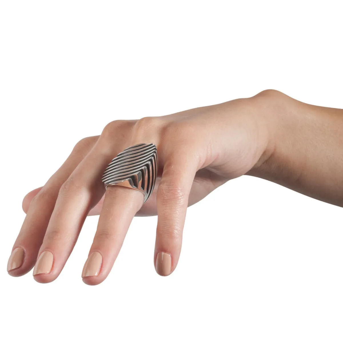 Tomfoolery Silver Escalator Ring Clearance