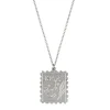 Tomfoolery Silver Floral Stamp Necklace Outlet