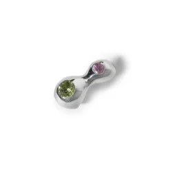Tomfoolery Silver Gemstone Chamelle Stud Fashion