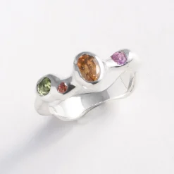 Tomfoolery Silver Gemstone Reina Ring Best