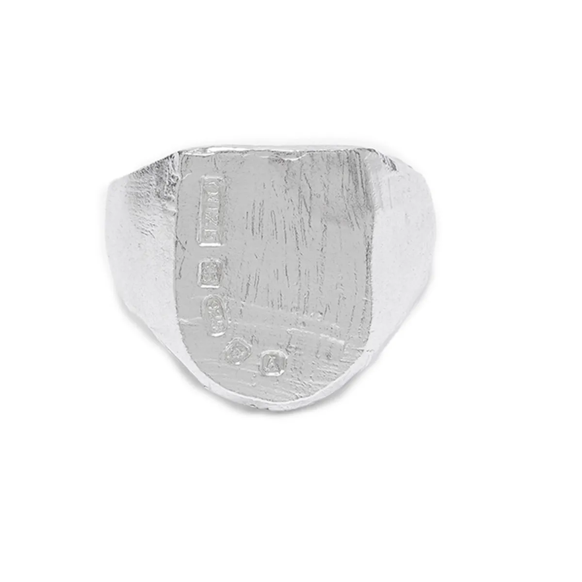 Tomfoolery Silver Hallmark Shield Signet Ring Outlet