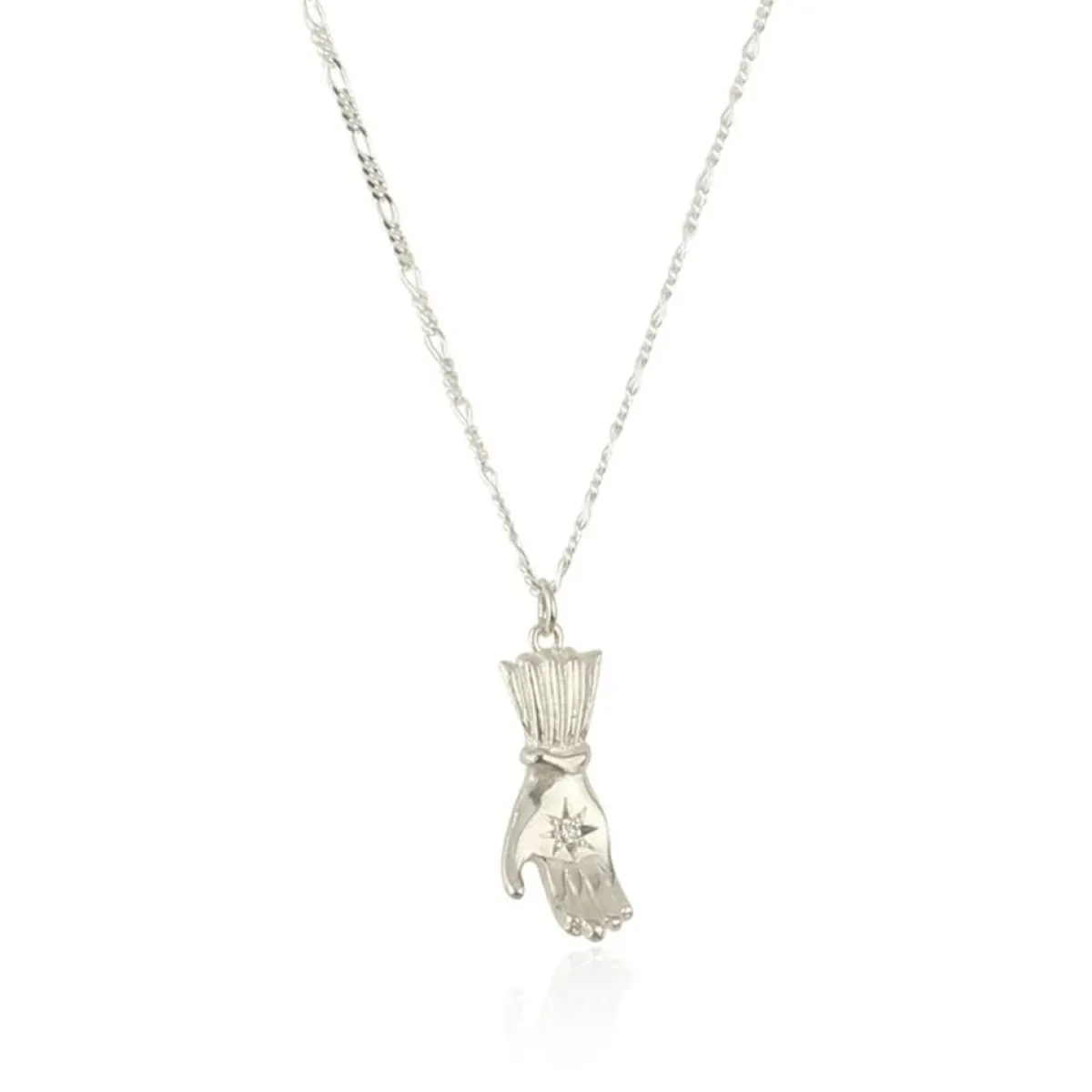 Tomfoolery Silver Hand Pendant with Diamond Sale