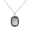 Tomfoolery Silver Hematite Grande Octagon Pendant Sale
