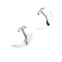 Tomfoolery Silver Hook Cufflinks Clearance