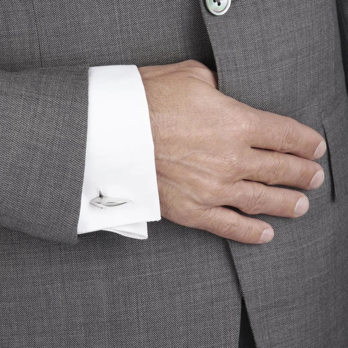 Tomfoolery Silver Hook Cufflinks Clearance