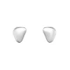 Tomfoolery Silver Large Pebble Studs Fashion