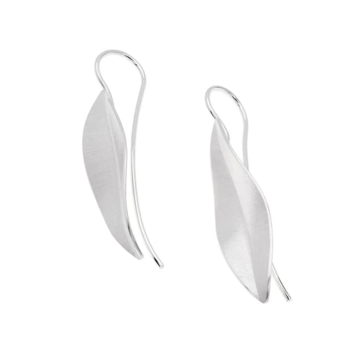 Tomfoolery Silver Leaf Earrings Outlet