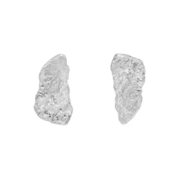 Tomfoolery Silver London Plane Wisp Studs Discount